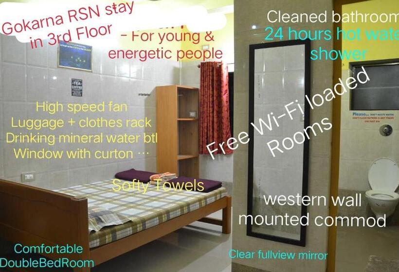 اتاق استاندارد, Gokarna Rsn Stay In Top Floor For The Young & Energetic People Of The Universe