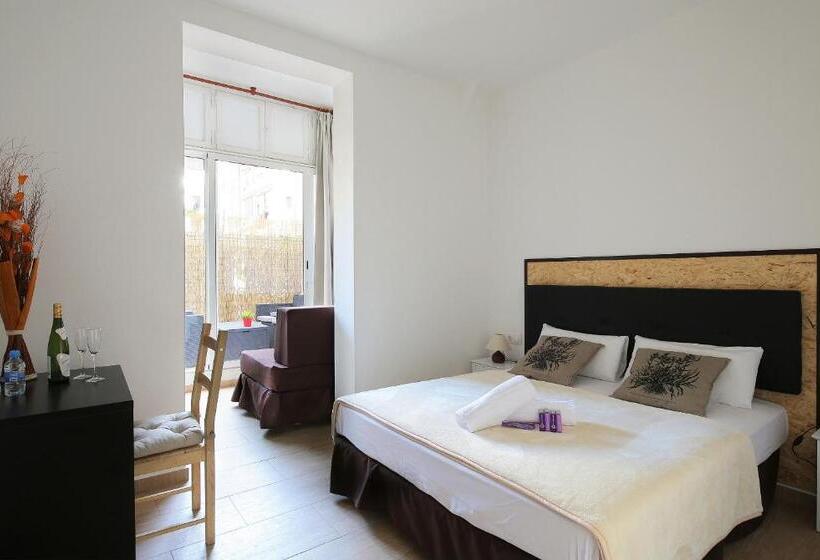 اتاق استاندارد با تراس, Hostal Balkonis