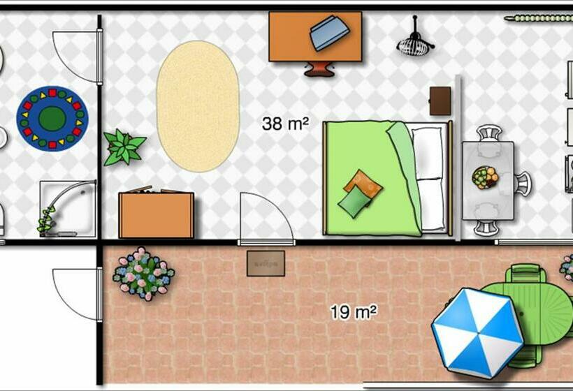 استودیو استاندارد با تراس, Casale Gli Ulivi