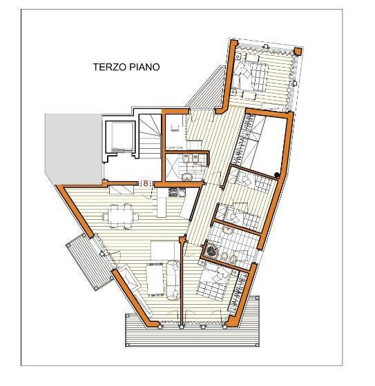 آپارتمان 3 خوابه, Residence Aspen