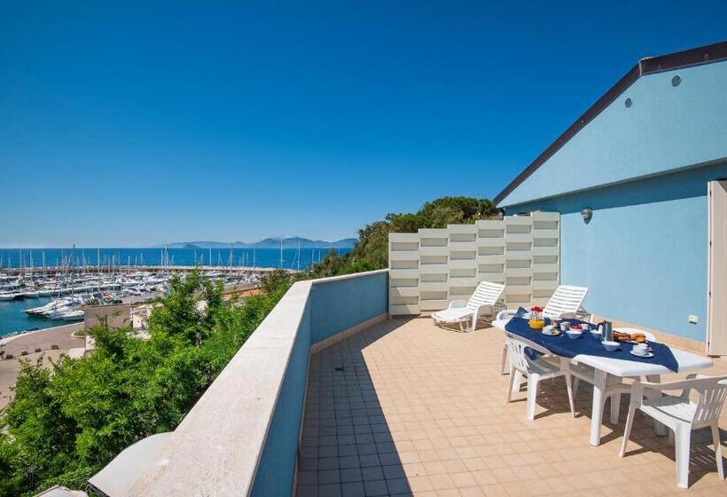 آپارتمان 1 خوابه با چشم‌انداز دریا, Residence Marina Salivoli