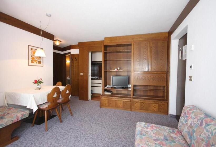 آپارتمان 1 خوابه با بالکن, Apartments Residence Alta Badia