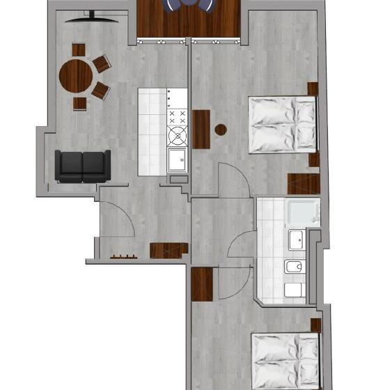 3 Bedroom Suite, Arabest Aparthotel & Boardinghouse