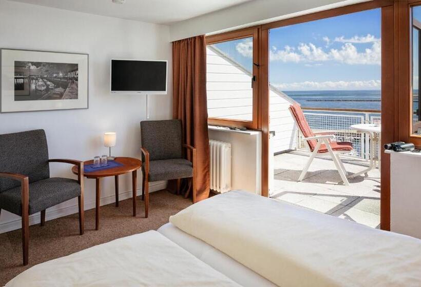 اتاق استاندارد با بالکن و چشم‌انداز دریا, Haus Rooad Weeter