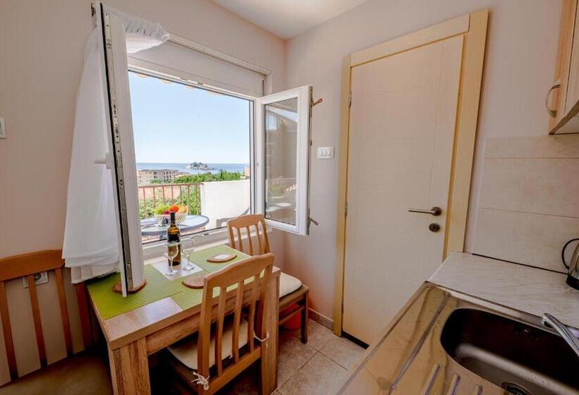 استودیوی استاندارد با چشم‌انداز دریا, Apartments Vjera Petrovac