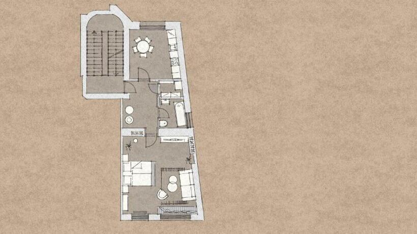آپارتمان 1 خوابه, Mordecai Twelve Apartments By Prague Residences