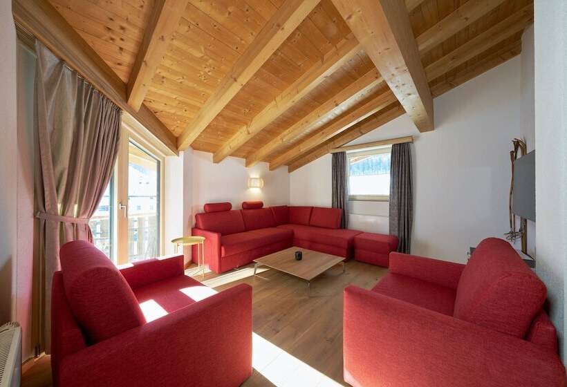 带1个卧室的豪华公寓, Aparthotel Grischuna