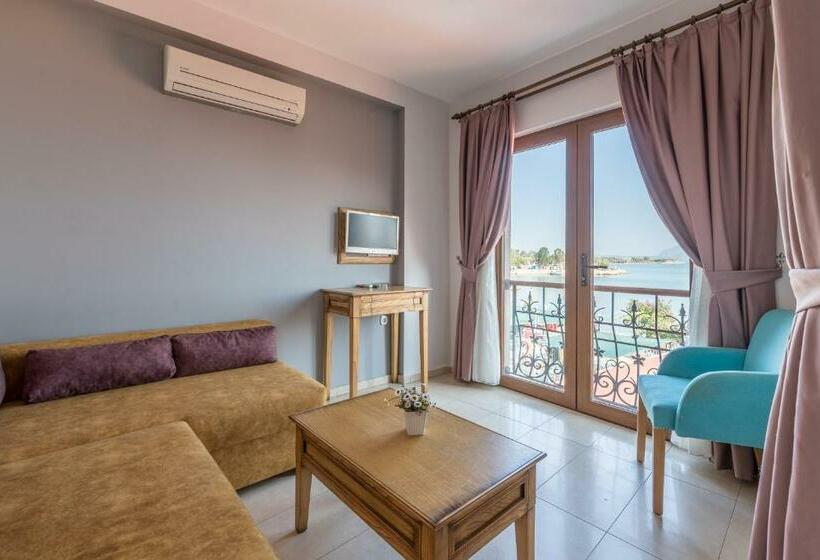 آپارتمان 1 خوابه با چشم‌انداز دریا, Veziroğlu Apart