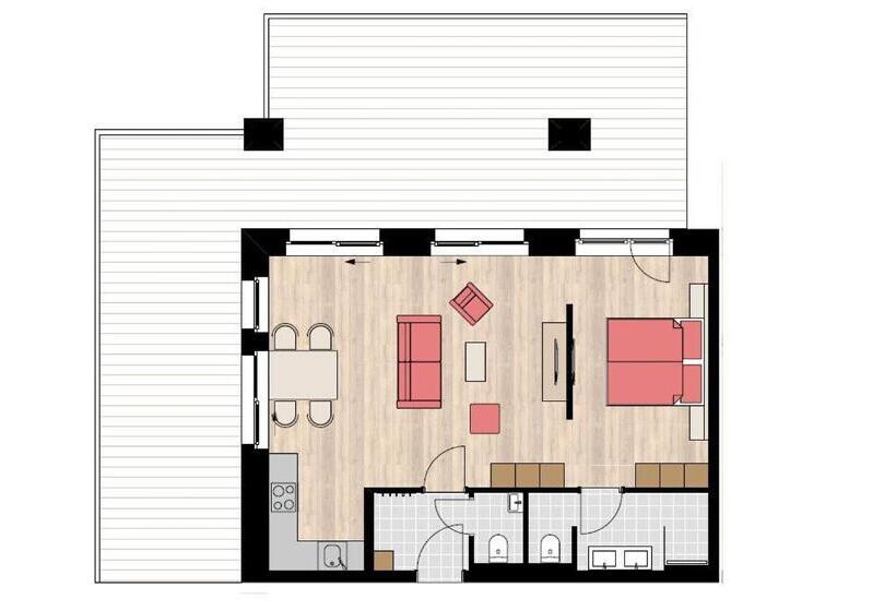 Студия Стандарт, Alpenparks Hotel & Apartment Sonnleiten