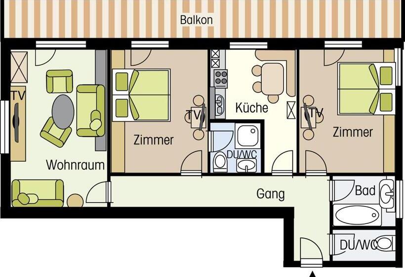 Апартаменты 2 Спальни, Alpenhof