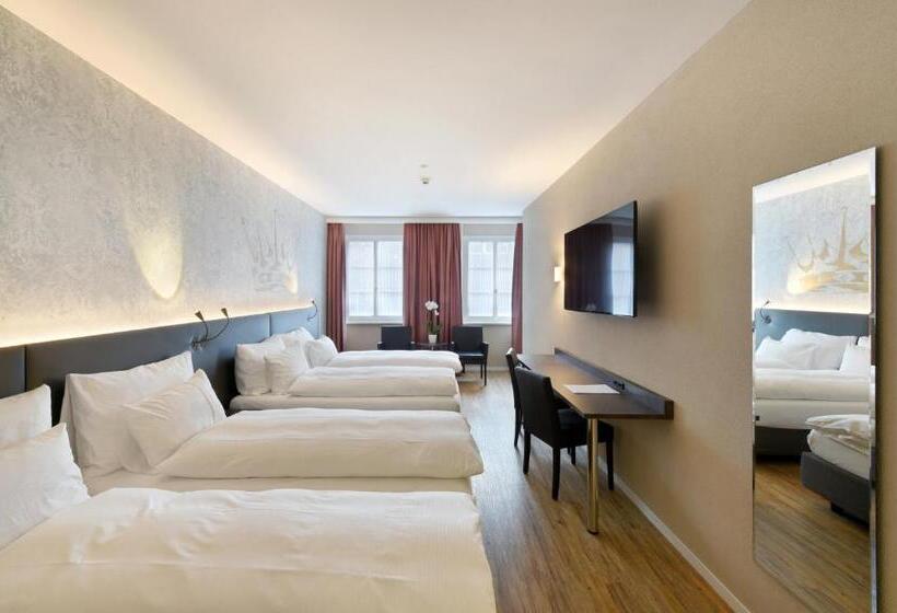 اتاق استاندارد چهار تخته, Altstadt Hotel Krone Luzern