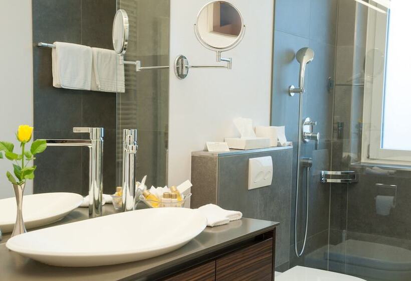 اتاق استاندارد با چشم‌انداز دریاچه, Romantik Hotel Beau Rivage Weggis