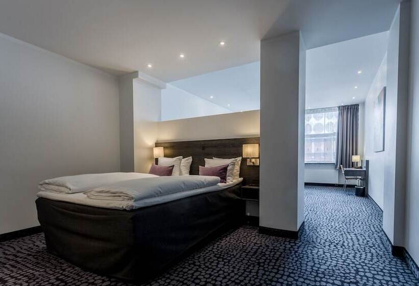 디럭스 룸 킹사이즈 침대, Profilhotels Mercur