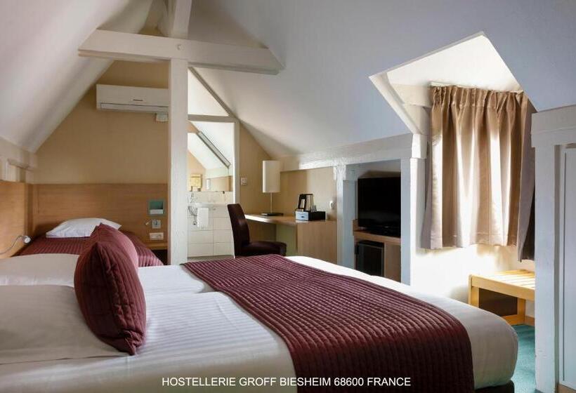 Quarto Triplo Estandar, Aux Deux Clefs Hostellerie Groff