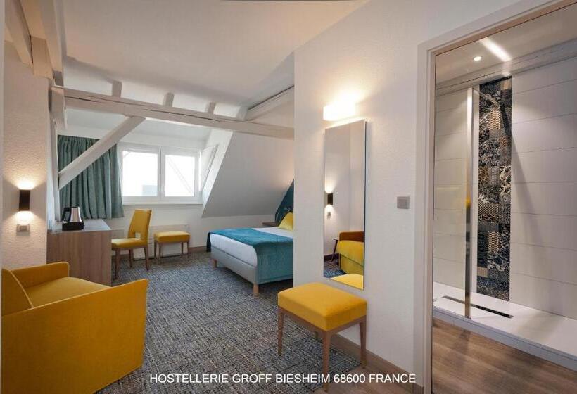 Четырехместный Номер Стандарт, Aux Deux Clefs Hostellerie Groff