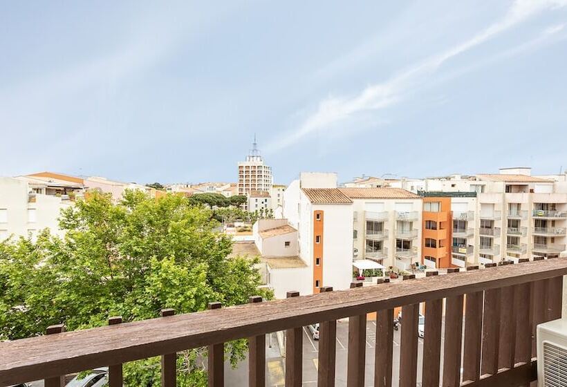 Апартаменты 1 Спальня Вид на Бассейн, Vacanceole  Residence Le Saint Clair