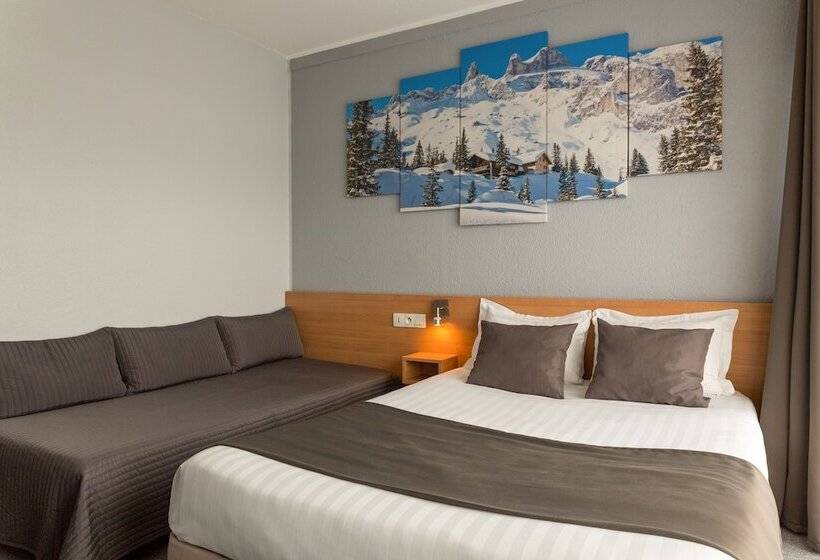 标准三人间, The Originals City, Hôtel Villancourt, Grenoble Sud