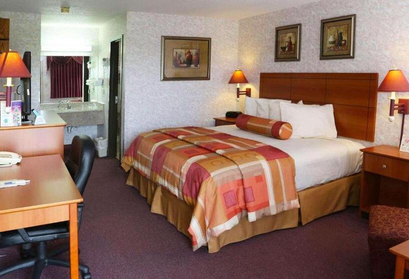 带大床的豪华间, Magnuson Hotel Howell/brighton