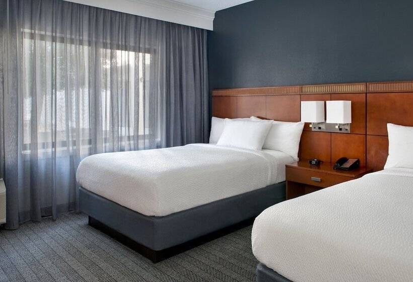 带2个双人床的标准工作室, Courtyard By Marriott Annapolis