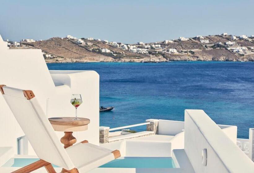 سوییت جونیور با چشم‌انداز دریا, Katikies Mykonos - The Leading Hotels Of The World