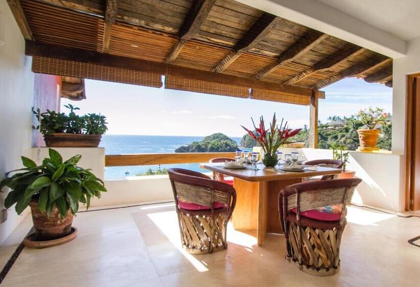 Апартаменты 2 Спальни с Бассейном, Playa Rosa Bungalows Careyes