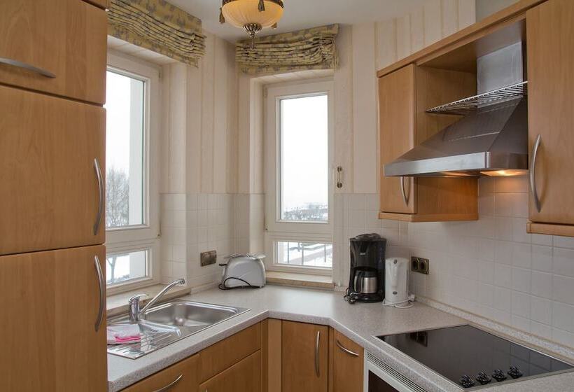 آپارتمان 1 خوابه با چشم‌انداز دریا, Seetelhotel Ostseeresidenz Ahlbeck