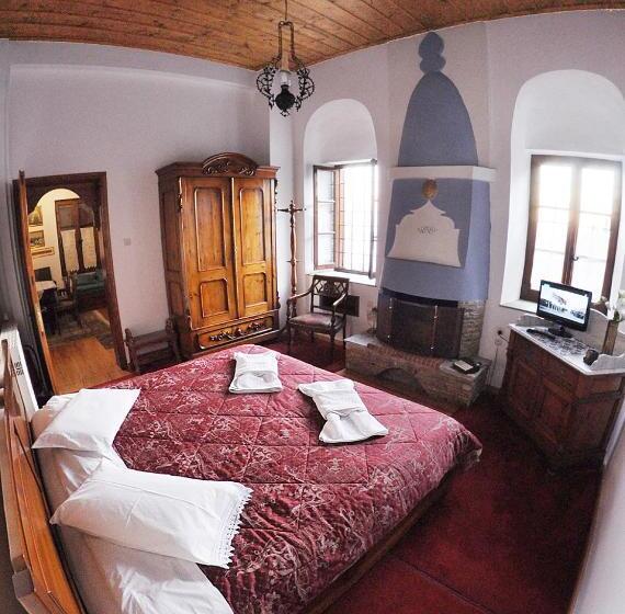 اتاق سوپریور با چشم‌انداز دریا, Archontiko Repana   Makrinitsa Stone Retreat