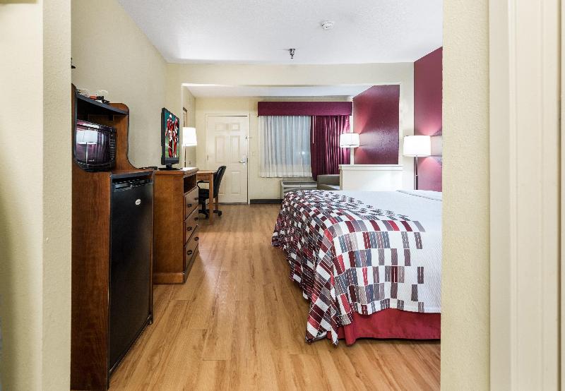디럭스 룸 킹사이즈 침대, Red Roof Inn Conroe North  Willis