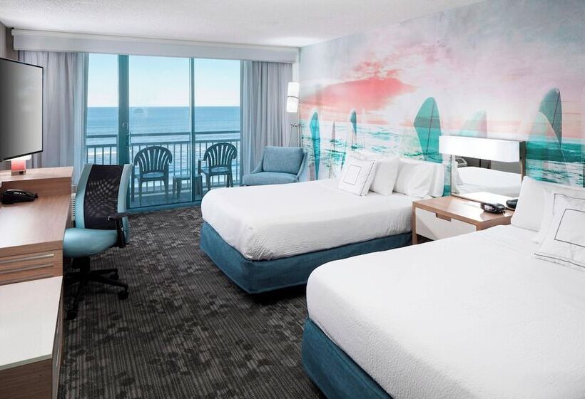 اتاق استاندارد با 2 تخت دوبل, Courtyard Virginia Beach Oceanfront/south