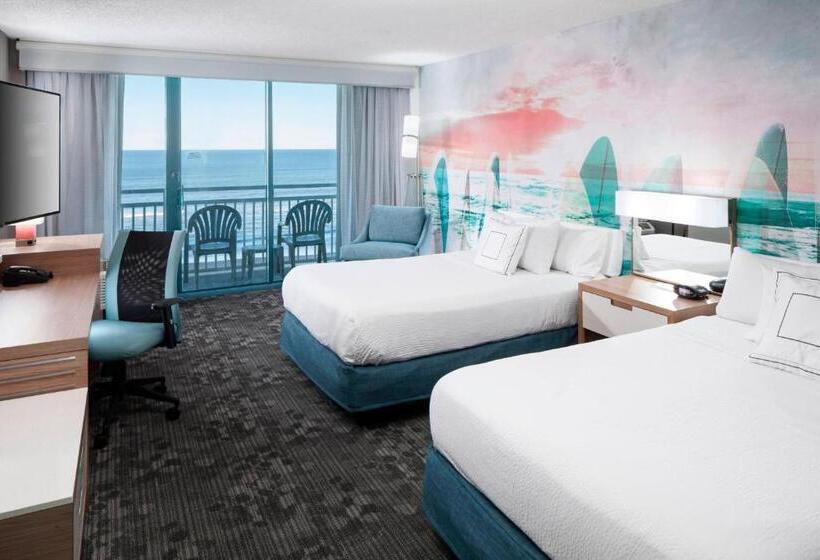 اتاق استاندارد با 2 تخت دوبل, Courtyard Virginia Beach Oceanfront/south
