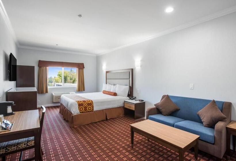 带大床的标准间, Rodeway Inn & Suites Pasadena