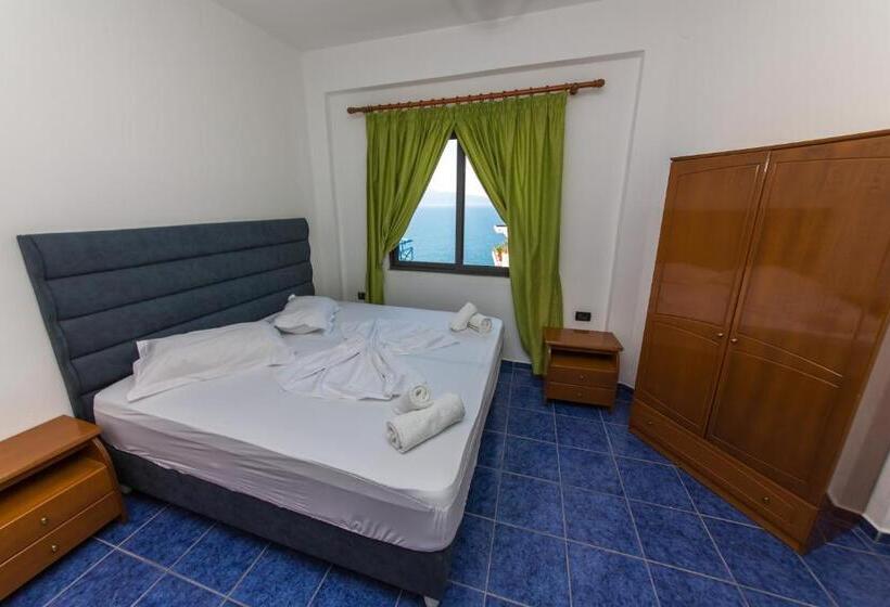 غرفة قياسية مطلّة علي البحر مزوَّدة بشُرفة, Blue Saranda