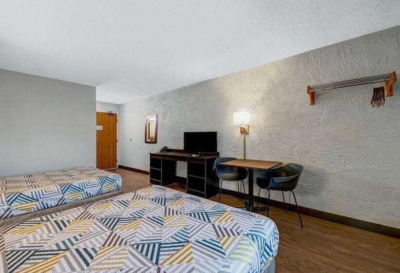 Номер Стандарт 2 Двуспальные Кровати, Motel 6elk Grove Village, Il  O Hare