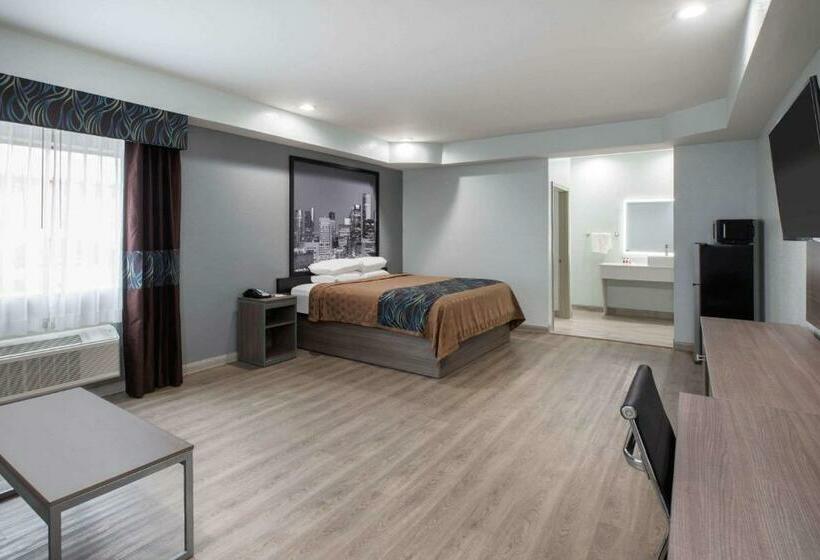 Standardrum King Size Säng, Super 8 By Wyndham Humble Houston Fallcreek