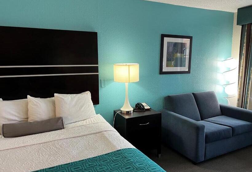 身障者適用キングサイズベッドルーム, Howard Johnson By Wyndham Houston Heights/downtown