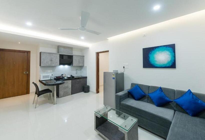 带1个卧室的带阳台的公寓, Manipal Atalia Service Apartments