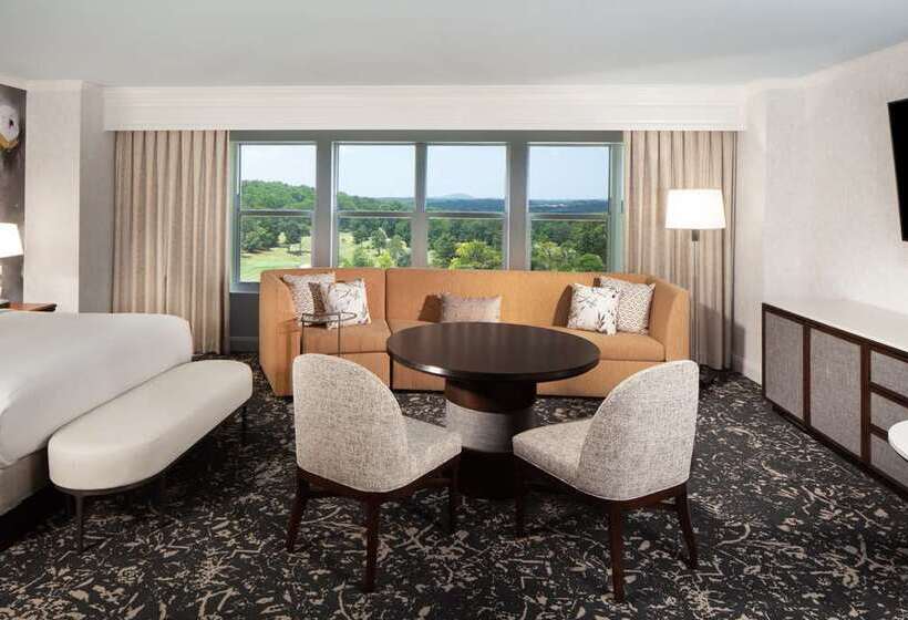 キングサイズベッドのジュニアスイート, Hilton Atlanta/marietta Hotel & Conference Center