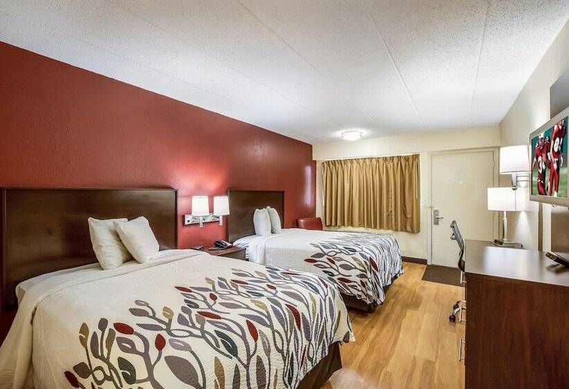 Номер Стандарт 2 Двуспальные Кровати, Red Roof Inn Saginaw – Frankenmuth