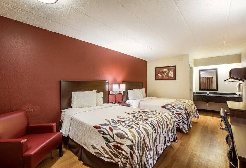 Номер Стандарт 2 Двуспальные Кровати, Red Roof Inn Saginaw – Frankenmuth