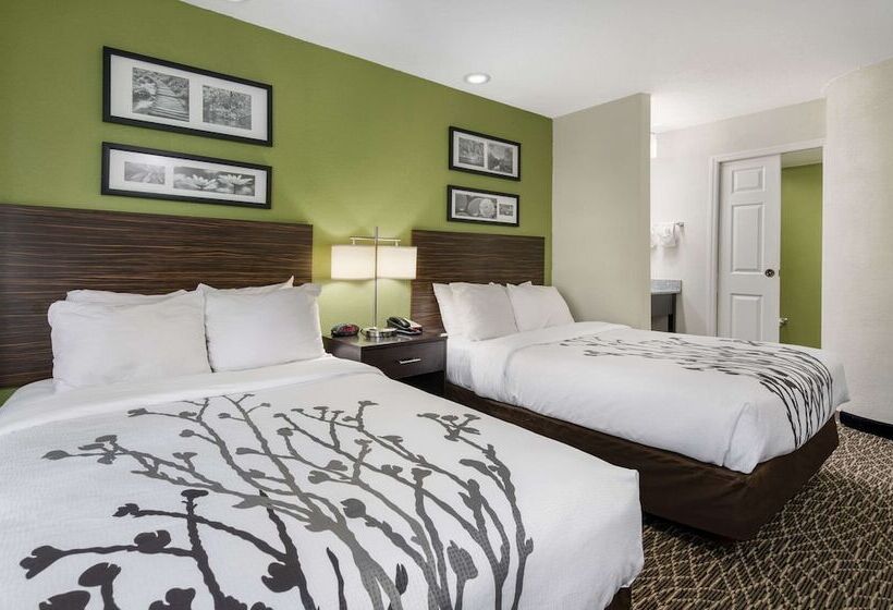 带2个双人床的标准工作室, Sleep Inn Hanes Mall