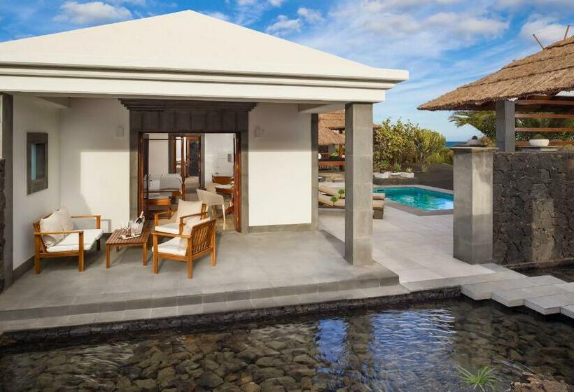 带花园景观和一个卧室的别墅, Paradisus by Meliá Salinas Lanzarote