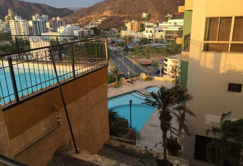 آپارتمان 1 خوابه با چشم‌انداز دریا, Edificio El Peñon Del Rodadero Apartamento Playa Rodadero