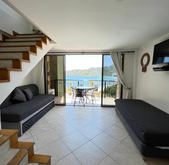 آپارتمان 1 خوابه با چشم‌انداز دریا, Edificio El Peñon Del Rodadero Apartamento Playa Rodadero