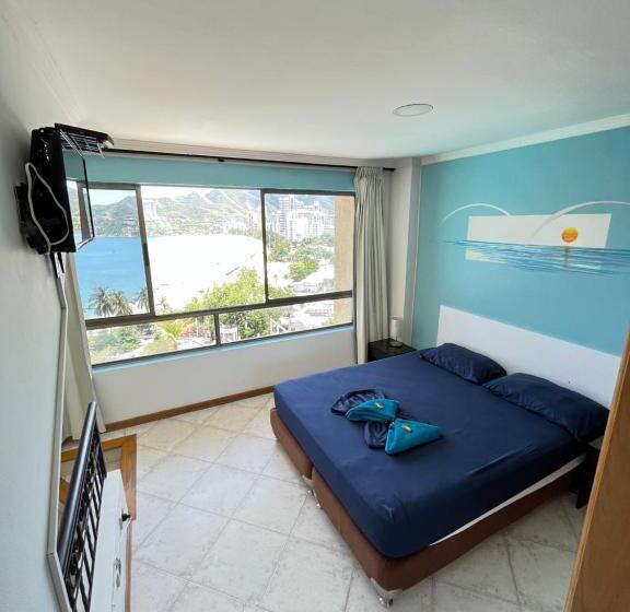 آپارتمان 1 خوابه با چشم‌انداز دریا, Edificio El Peñon Del Rodadero Apartamento Playa Rodadero