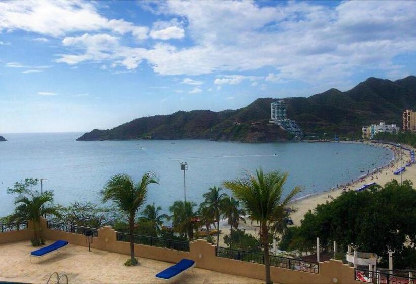 آپارتمان 1 خوابه با چشم‌انداز دریا, Edificio El Peñon Del Rodadero Apartamento Playa Rodadero