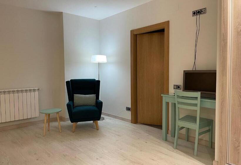 디럭스 룸 킹사이즈 침대, Hostal Pirineos Ainsa