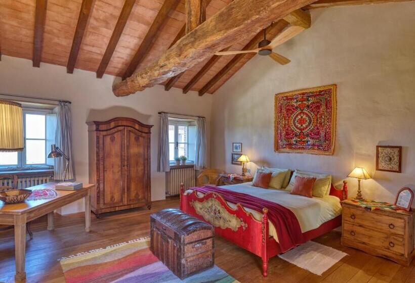 带1个卧室带花园景观的公寓, Il Castello Di Tassara