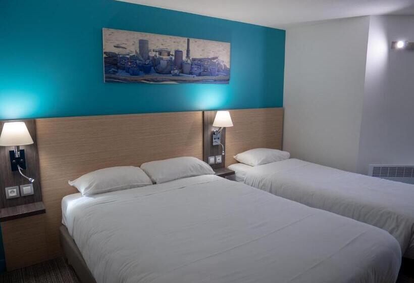 Номер Стандарт Трехместный, Contact Hotel Restaurant Bleu France   Eragny Cergy