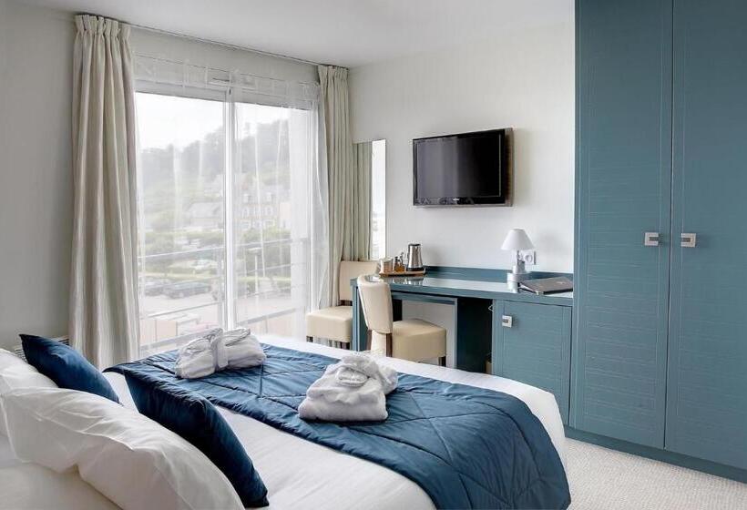 اتاق سوپریور با چشم‌انداز جانبی دریا, Best Western Plus Les Terrasses De Brehat