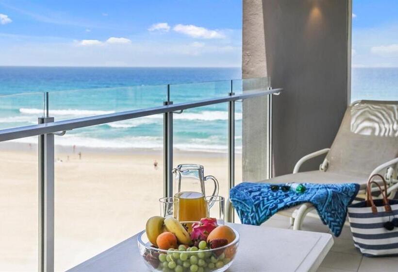 침실 2개 디럭스 아파트, One The Esplanade Apartments On Surfers Paradise